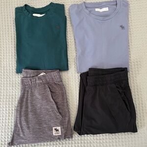 Abercrombie Boys Bundle 🖤 Airknit Joggers + Tees – Size 13/14